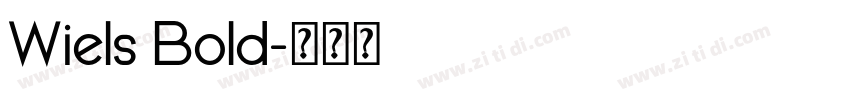 Wiels Bold字体转换